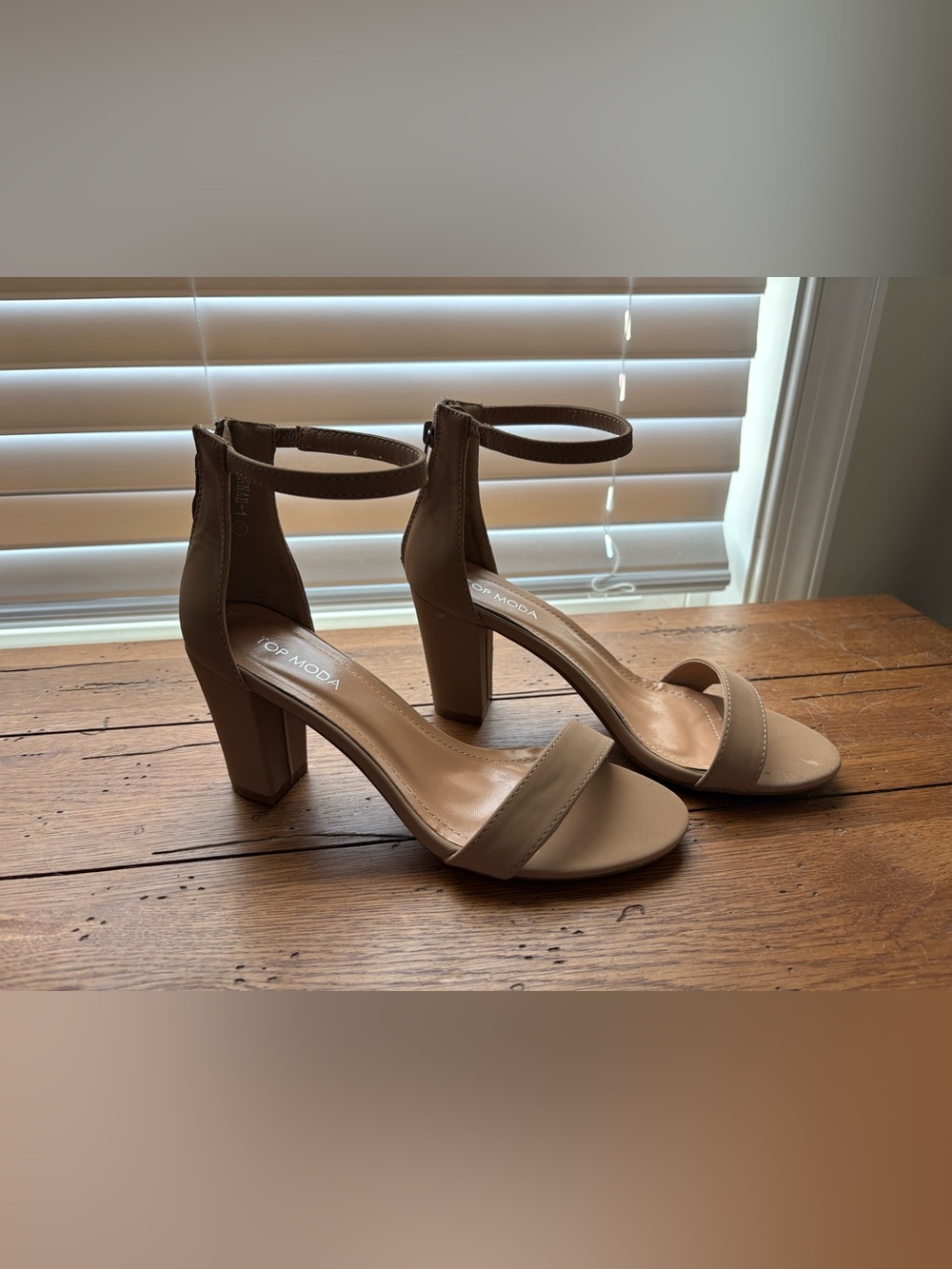 Nude high heels